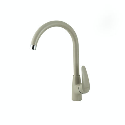 LM0405PGR Смеситель для кухни LEMARK Linara с высоким поворотным изливом ГРЕЙ (в цвет моек LEMARK)