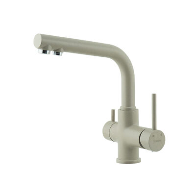 LM3061PGR Смеситель для кухни LEMARK Comfort с подключением к фильтру питьевой воды ГРЕЙ (в цвет моек LEMARK)