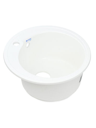 Мойка SANTREK AQUA PRO ROUND SA-R450 D=443 мм, круглая (иней-321) (+сифон)