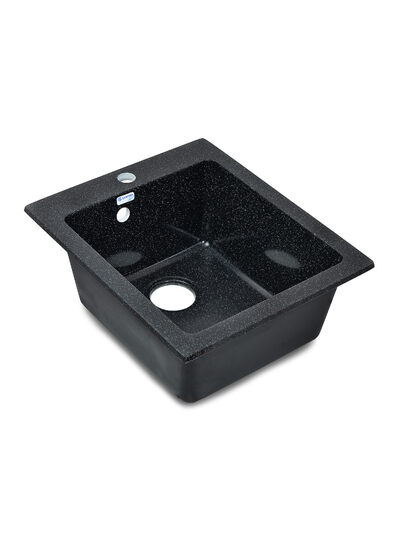 Мойка SANTREK AQUA PRO BOXY SA-B505 1 чаша 427*505 мм (черный-308) (+сифон)