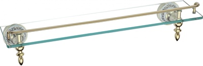 S-006891B (Полка стек. 60см/золотой) SAVOL ***