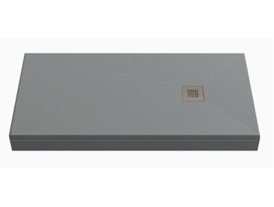 Поддон GOOD DOOR ESSENTIA мрамор 140х90 ГРАФИТ (без автослива) ЛП00075