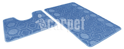 Коврик д/ванны 2 предм. SHAHINTEX АКТИВ icarpet 60*100+60*50 002 синий 56