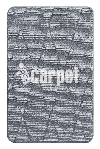 Коврик БУКЛЕ icarpet «Кристалл» 60х100 пепельно-серый 74