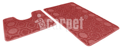 Коврик д/ванны 2 предм. SHAHINTEX АКТИВ icarpet 60*100+60*50 002 ягодный 73