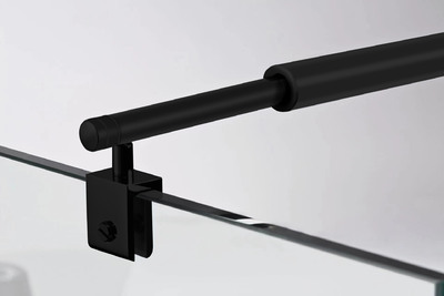 Кронштейн телескопический к душ.огр. SANTREK AQUA Tour Matt Black р-р: 700-1200 (КРУГЛЫЙ) АКЦИЯ!!!