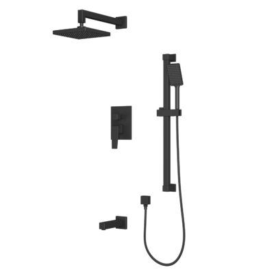 Встроенная душевая система, 3 режимная RUSH Thira (TR3635-60Black) РАСПРОДАЖА