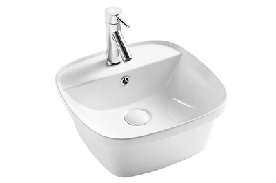 Раковина накладная DK Quadro DT1510916, 430*425*175мм, белый РАСПРОДАЖА