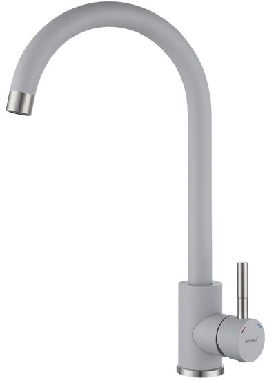 Смеситель Кухня QUARZ GRANFEST Z-5410 d=35 U-обр. (серый)