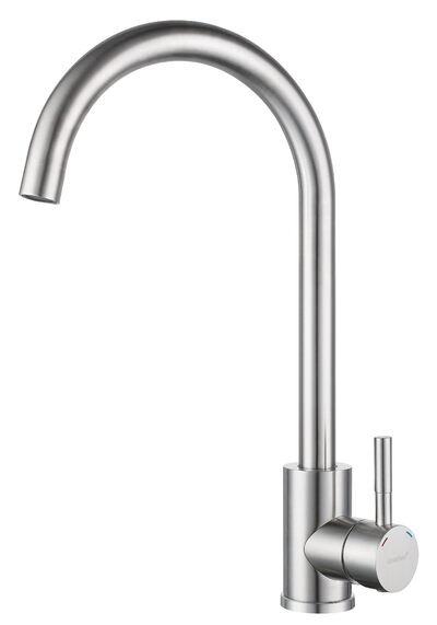 Смеситель Кухня QUARZ GRANFEST Z-5410 d=35 U-обр. (нержавейка)