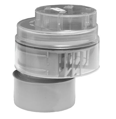 110 воздушный клапан (41,4л/сек.) с прозр. крышкой с глад. оканч.McALPINE MRAA1PS-CLEAR