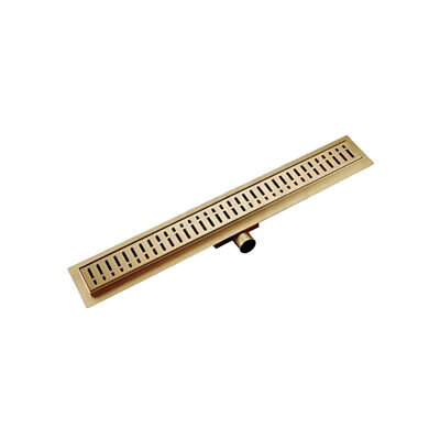 G88007-33 Трап-лоток GAPPO нерж 70*800мм (горизонтальный выпуск,ф40) (золотой) сухой затвор и гидрозатвор