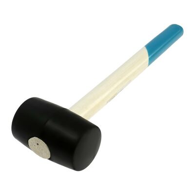 Киянка ТУНДРА, деревянная рукоятка, черная резина, 350 г 5354659
