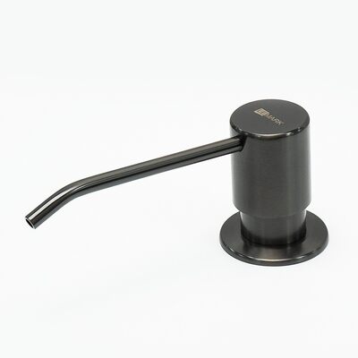 LM8201GMN EXPERT Дозатор для жидких моющих средств врезной, нерж.сталь/пластик, ГРАФИТ НАНО LEMARK