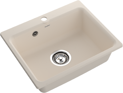 Мойка для кухни GranFest SMART GF-SMART 520 чаша 520х430мм без сифона (520 белый)