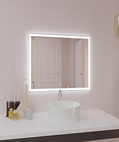Зеркало SANTREK HOME с LED подсветкой "КРИСТАЛЛ" 600х600мм