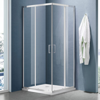 Душевое ограждение SANTREK AQUA Lea- CR-1000*900-C-Chrome 1000*900*1850 Г-обр. стекло Прозр 5мм, профиль Хром