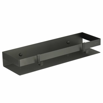 9776054 Полка для душа прямая 400мм SHELF LINE из нерж. стали с крючками, графит LEMARK