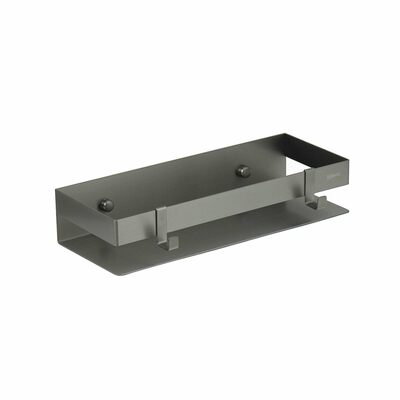 9776051 Полка для душа прямая Lemark 300 мм SHELF LINE из нерж. стали с крючками, графит LEMARK