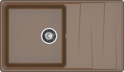 Мойка для кухни GranFest Композит LEVEL 860L чаша+крыло 450*440 (LV-860L терракот)