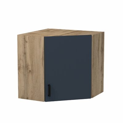 Шкаф угловой 60*60 цвет Графит/Дуб вотан SANTREK HOME (ЛДСП)