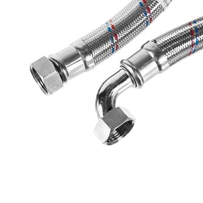 Подводка вода ЭЛКА ГИГАНТ d19, УГЛОВАЯ 1/2" г/г, 60см