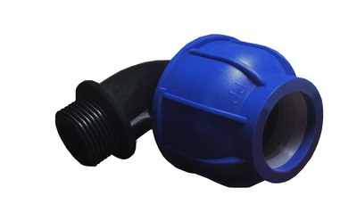 Колено 20х 3/4 штуцер ПЭ PN16 (Россия)