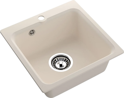 Мойка SANTREK AQUA Verto SAV43 1 чаша 430*430 мм (белый) (+сифон)