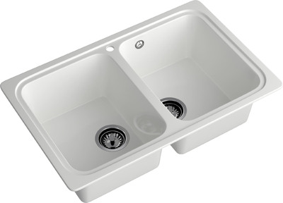 Мойка SANTREK AQUA PRO BOXY SA-S780K 2 чаши 780*510 мм (иней-321) (без сифона)