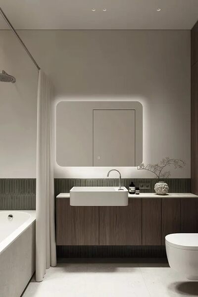 Зеркало SANTREK HOME с LED подсветкой "AERO WING" 1000*800мм