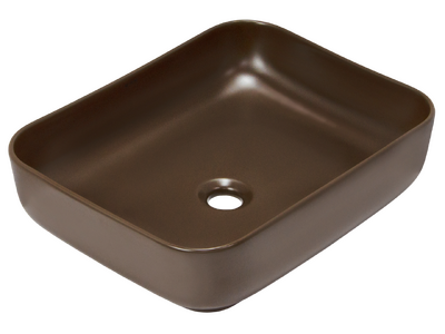 Раковина накладная HOLLER K-M6509BRN (500*400*130мм), коричневый матовый