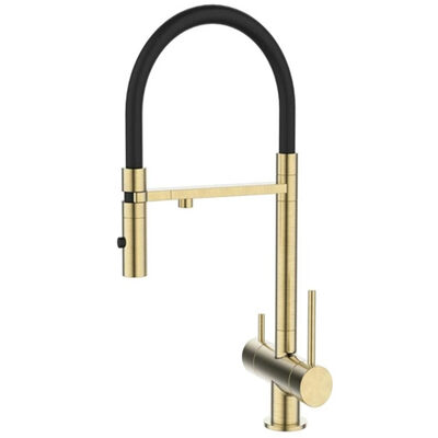 DA1462507Gold Смеситель для кухонной мойки с фильтром, матовое золото