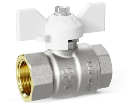 Кран вода LD Pride 3/4" г/г баб (белая) LD 47.300.20 W