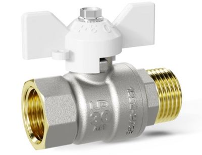 Кран вода LD Pride 1/2" г/ш баб (белая) LD 47.302.15 W