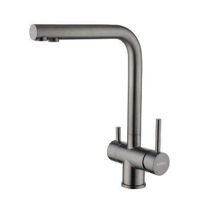 FS1362Q Смеситель Кухня FMARK под фильтр питьевой воды, Графит (вороненая сталь)