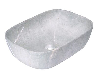 Раковина накладная HOLLER K-6513-SZ1 (450*320*135мм), серый бетон