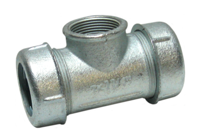 AGA Тройник зажимной TK 1 1/4" (внутр.резьба)