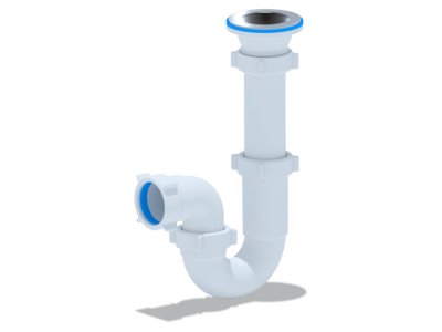 D0100 Сифон АНИ Пласт 1 1/2"*40 прямоточ