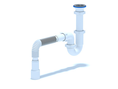 D0115 Сифон АНИ Пласт 1 1/2"*40 прямоточн. с гиб.трубой 40*40/50
