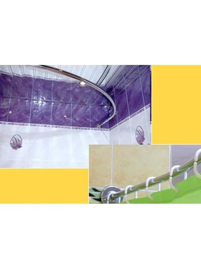 Карниз д/ванной нержавейка Дуга 0,9м х 0,9м (труба: 25х1 (мм)