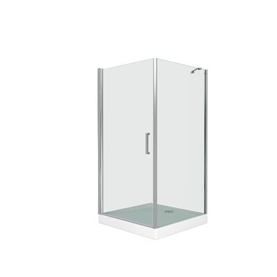 Душ.ограждение GOOD DOOR PANDORA CR100-С-СH (L/R) Г-обр.1000х1000х1850 стекло Прозрачное, 6мм (б/поддона и автослива)