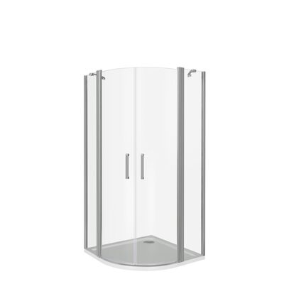 Душ.ограждение GOOD DOOR PANDORA R100-C-CH Радиусное 1000х1000х1850 стекло Прозрачное, 6 мм (б/поддона и автослива) ***