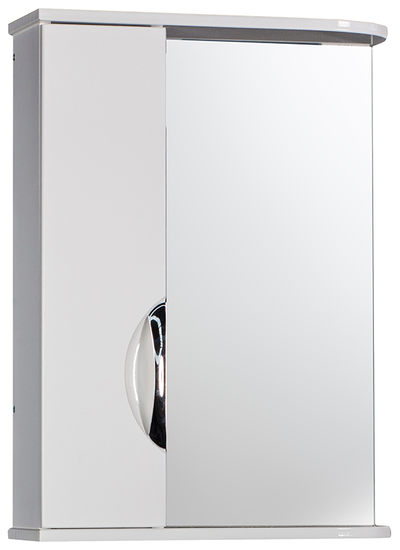 Зеркало-шкаф SANTREK HOME "Деко-55" (Белый) Левый 525х702х180