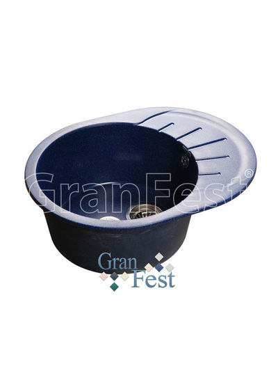 Мойка GRANFEST GF-R580L чаша + крыло 580*450 мм (синий)