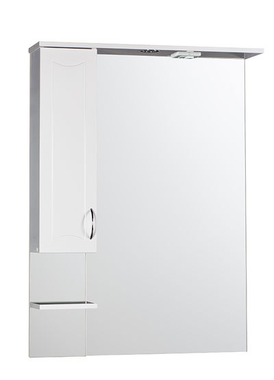 Зеркало-шкаф SANTREK HOME "Стиль-80" (Белый) с подсветкой Левый 810х1082х200