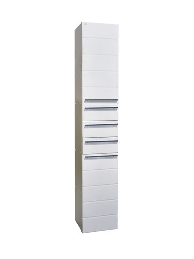 Пенал SANTREK HOME "Корро" (Белый) 2 двери 3 ящика Правый 300х1800х296