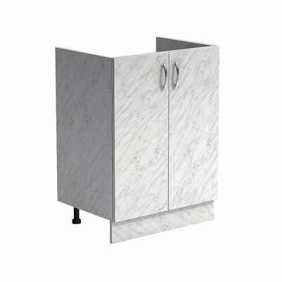 Тумба 60*60 цвет Карара (2 дверцы) SANTREK HOME (ЛДСП)