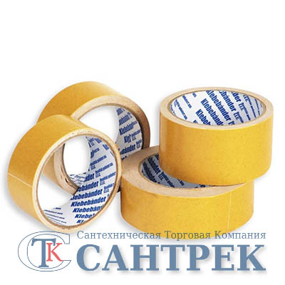Лента клеящая Klebebander 2-х сторонняя на полипроп. основе 50мм х 10м 50*10PP