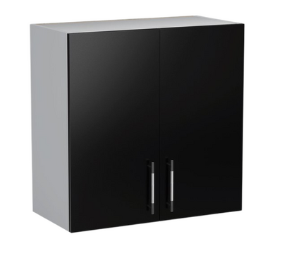 Шкаф для посуды 60 (под сушку) цвет Черный металлик фасад МДФ SANTREK HOME