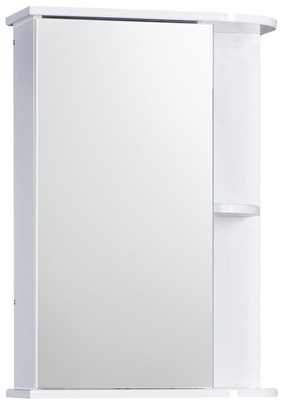 Зеркало-шкаф SANTREK HOME "Гретта" (Белый) Левый 520х700х180